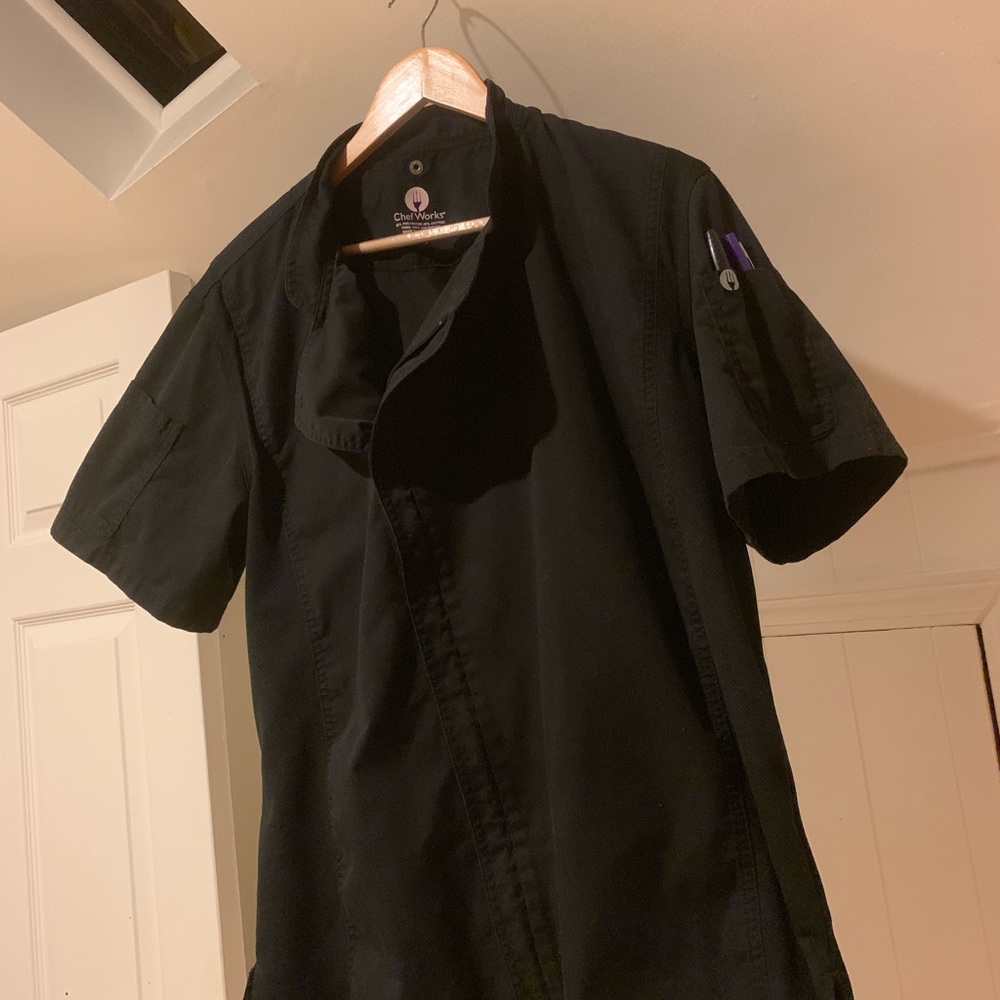 Chef coat, summer sleeve, UNISEX SIZE M.
